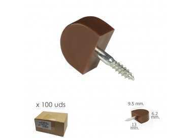 Soporte Estanteria Tornillo Pequeño Marron (Caja 100 unidades)