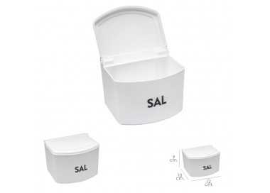 Salero Plastico Con Tapa Blanco