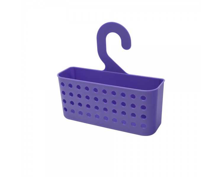 Cesta Plastico Multiusos (Pinzas / Duchas) Con Colgador Colores Surtidos