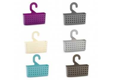 Cesta Plastico Multiusos (Pinzas / Duchas) Con Colgador Colores Surtidos