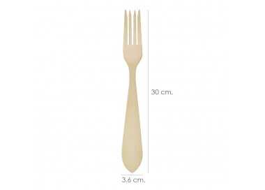 Tenedor Cocina Madera Oryx 30 cm.