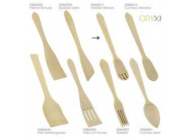 Tenedor Aleman Cocina Madera Oryx 30 cm.