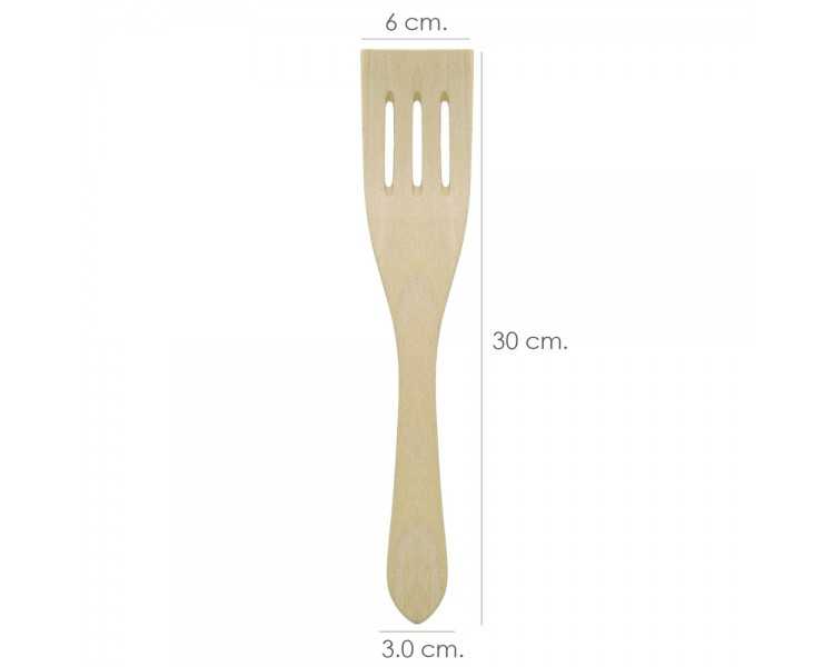 Pala Cocina Madera Con Ranuras Oryx 30 cm.