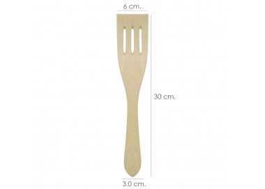 Pala Cocina Madera Con Ranuras Oryx 30 cm.
