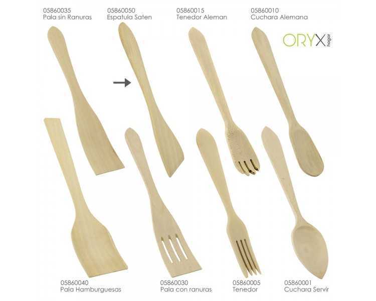 Espatula Sarten Cocina Madera Oryx 30 cm.