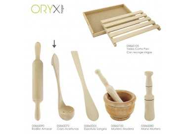 Cazo Madera Para Aceitunas Con Agujeros Oryx 26 cm.
