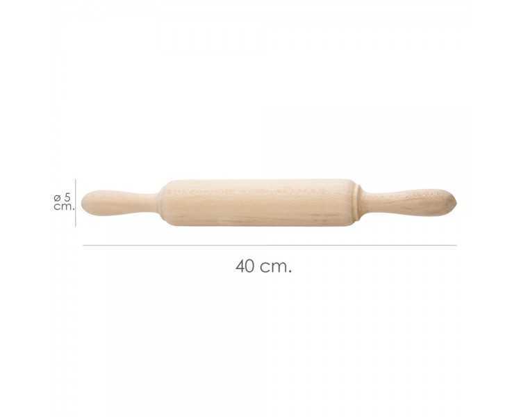 Rodillo Amasar Madera Oryx 40 cm.