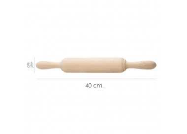 Rodillo Amasar Madera Oryx 40 cm.