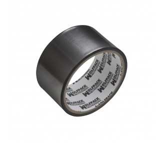Cinta Adhesiva Aluminio Negra 48 mm. x  10 m. 66 micras