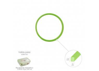Anillo Silicona Para Recipiente Hermetico Cristal Rectangular 330 ml.