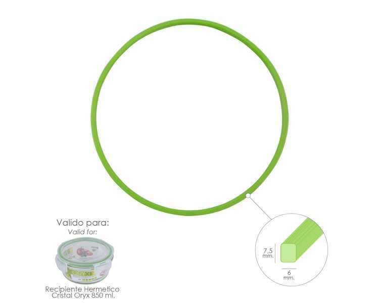 Anillo Silicona Para Recipiente Hermetico Cristal Redondo  850 ml.