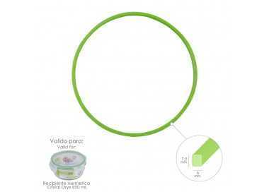 Anillo Silicona Para Recipiente Hermetico Cristal Redondo  850 ml.