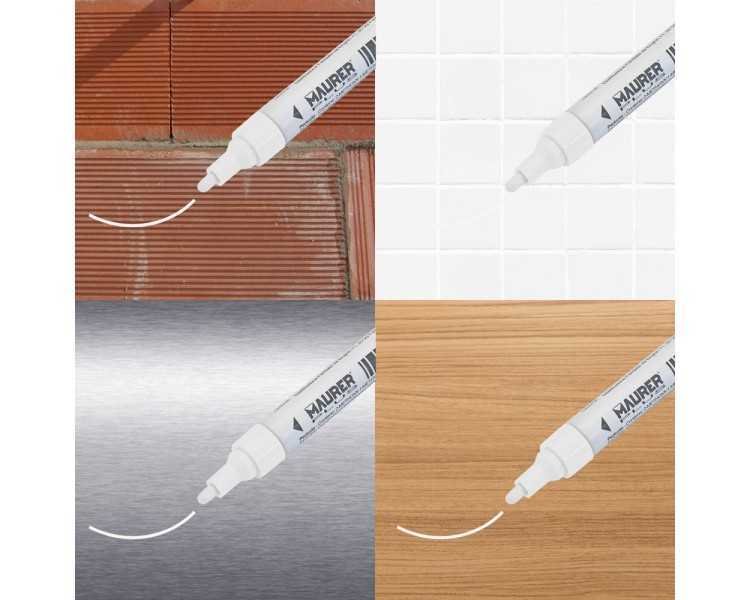 Rotulador Marcador Obra Profesional Pintura Permanente Blanco