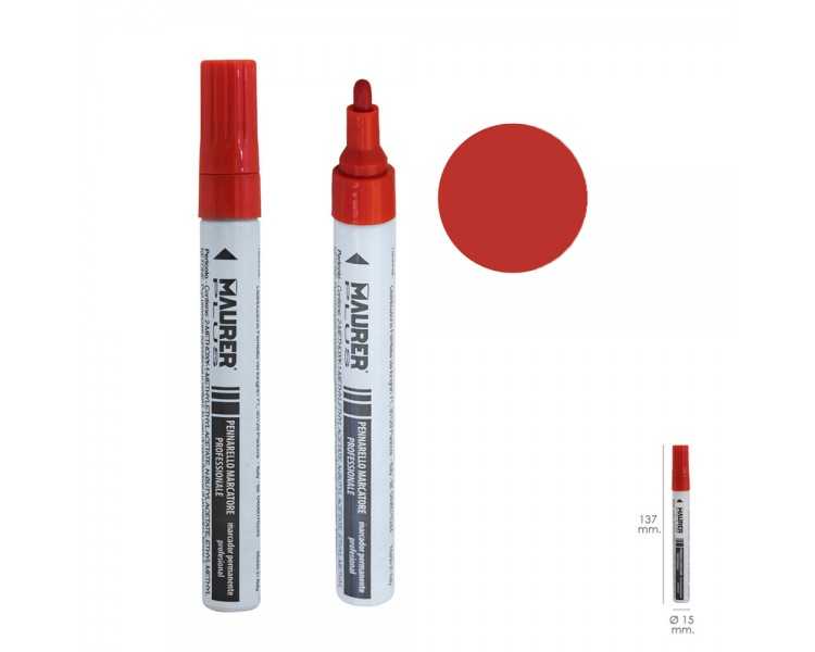 Rotulador Marcador Obra Profesional Pintura Permanente Rojo