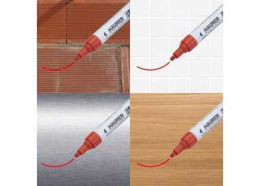 Rotulador Marcador Obra Profesional Pintura Permanente Rojo