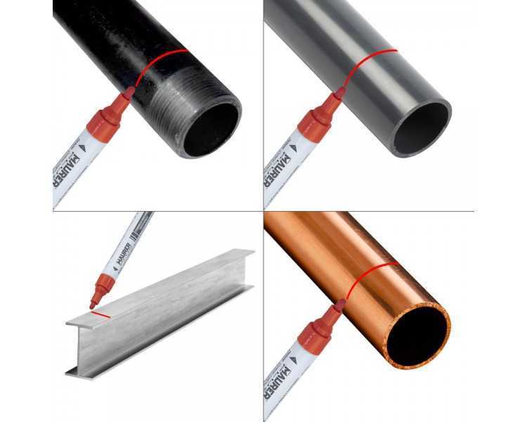 Rotulador Marcador Obra Profesional Pintura Permanente Rojo