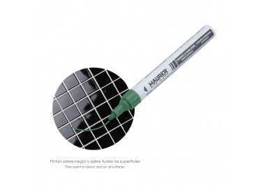 Rotulador Marcador Obra Profesional Pintura Permanente Verde Rotulador Marcador Obra Profesional Pintura Permanente Verde