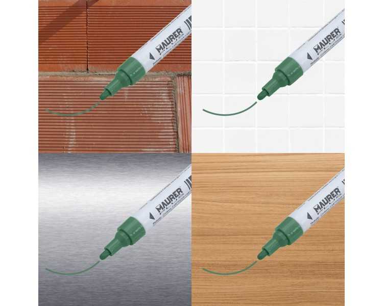 Rotulador Marcador Obra Profesional Pintura Permanente Verde