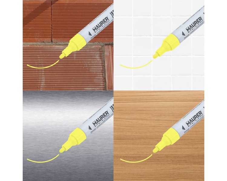 Rotulador Marcador Obra Profesional Pintura Permanente Amarillo