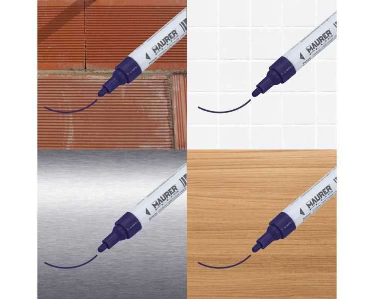 Rotulador Marcador Obra Profesional Pintura Permanente Azul Oscuro