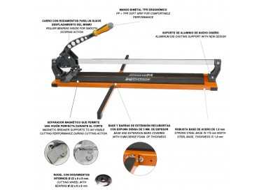 Corta Azulejos Wolfpack Profesional 800 mm.