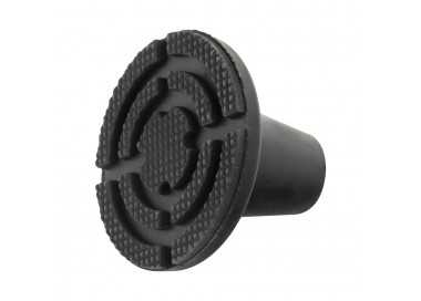 Taco Goma Baston Negro Tubo Ø 19 mm. / Base Ø 85 mm. Tipo Ventosa Bolsa 5 Unidades