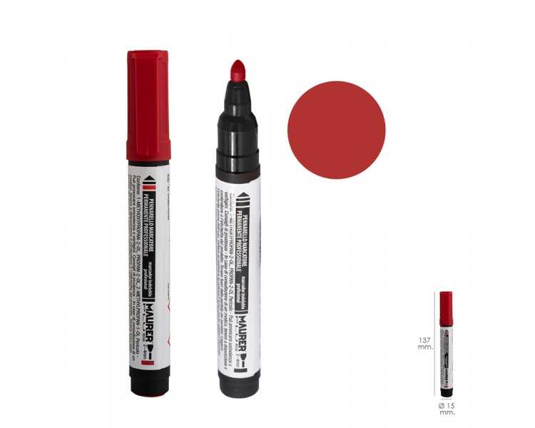 Rotulador Permanente Profesional Rojo