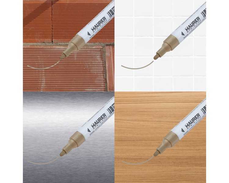 Rotulador Marcador Obra Profesional Pintura Permanente Oro