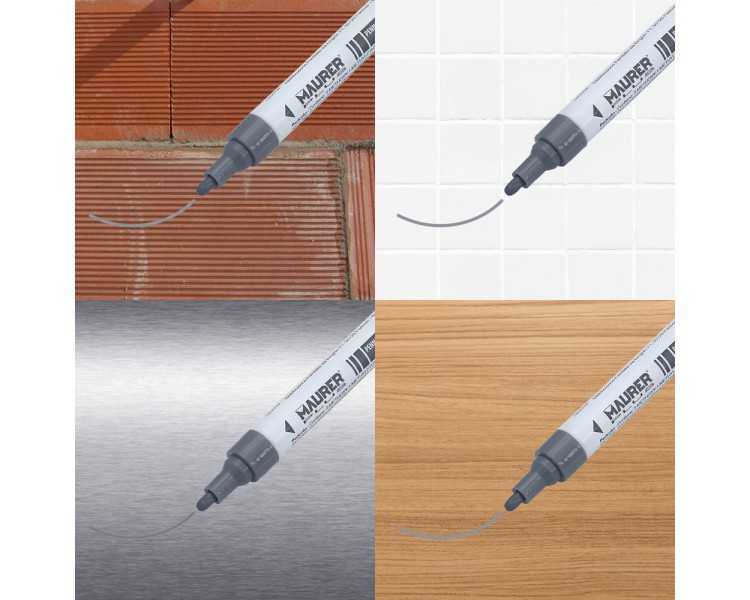 Rotulador Marcador Obra Profesional Pintura Permanente Plata