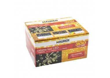 Luces Navidad A Pilas 300 Leds Multicolor Interior / Exterior (IP44)