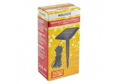 Luces Navidad Solar 100 Leds Multicolor Interior / Exterior (IP44)