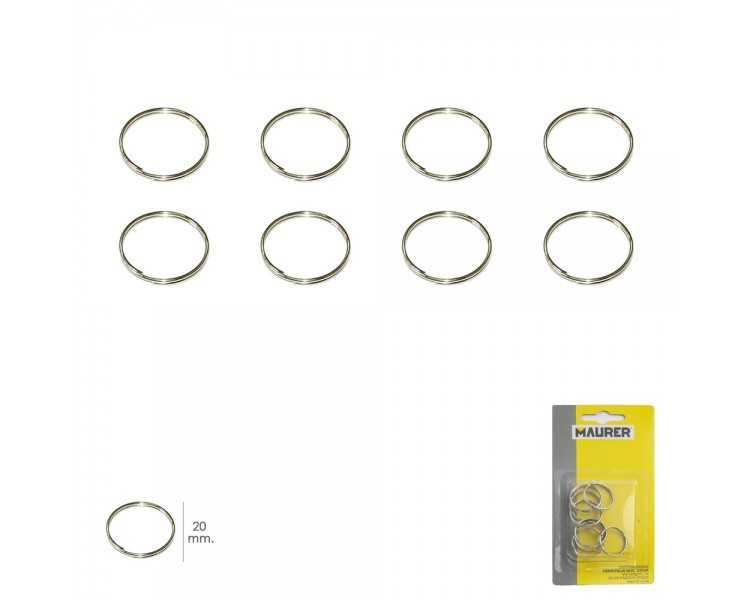 Anilla Llavero Ø 20 mm (Blister 8 piezas)