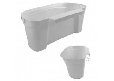 Cubo Basura Colgante Para Encimera / Cesta Recogedora Desperdicios 31x13x17.5 (Alt.) cm. Color Blanco