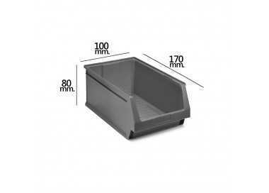 Gaveta Apilable Almacenamiento Gris Nº51 170x100x80 mm.  (1/6)