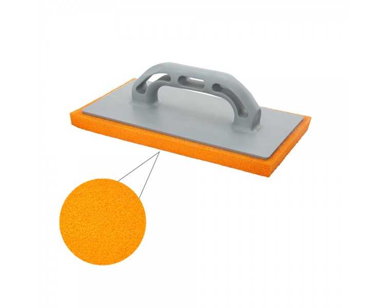 Talocha Espuma Naranja Mango De Fibra 14x28 cm. Acabado Fino