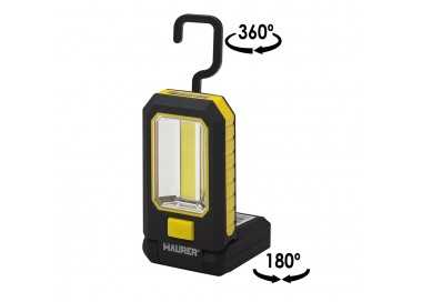 Linterna LED Profesional Multifunción Compacta Plegable A Pilas (3 AAA) 210 Lumenes 2 Modos de Iluminación Con Iman y Gancho
