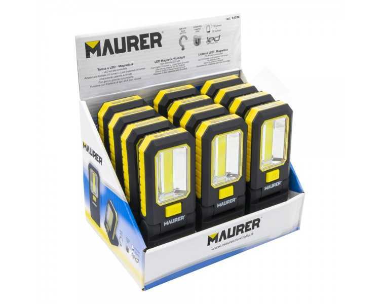 Linterna LED Profesional Multifunción Compacta Plegable A Pilas (3 AAA) 210 Lumenes 2 Modos de Iluminación Con Iman y Gancho