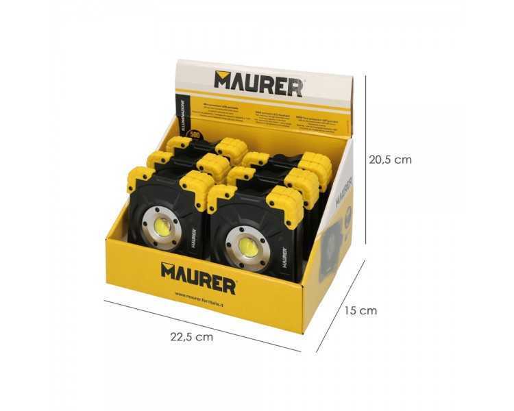Linterna LED / Foco Led Multifunción Portatil A pilas(3 AAA) 500 Lumenes Con Iman y Soporte Ajustable 180º