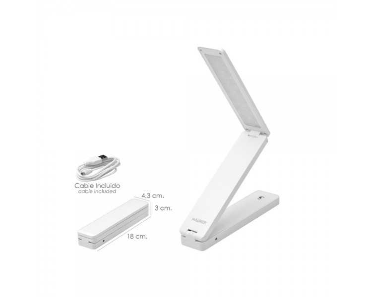Lampara Mesa / Linterna LED A pilas / USB (4 AA) 180 Lumenes	Altura Regulable