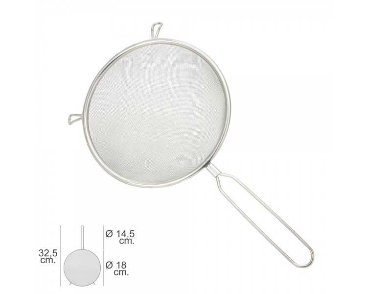 Colador Acero Inoxidable Basic Ø 18 x 32,5 (Alt.) cm.