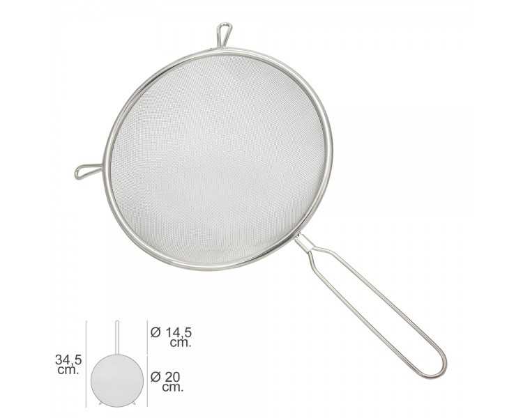 Colador Acero Inoxidable Basic Ø 20 x 34,5 (Alt.) cm.