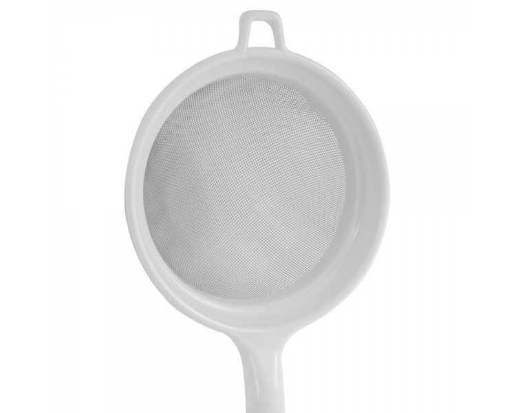 Colador Acero Inoxidable Ø 12,5 cm. Con Mango Plastico