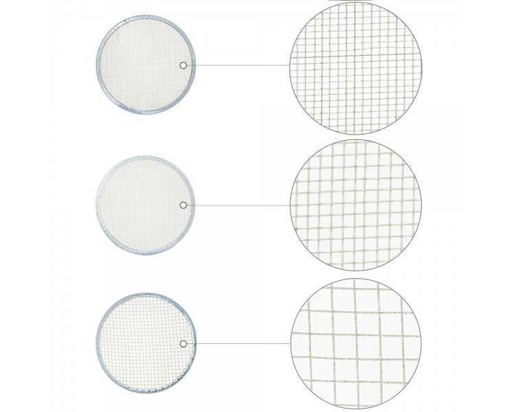 Harinero Tamizador Acero Inoxidable Ø 20 cm. Con 3 Mallas Intercambiables