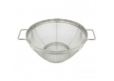 Escurridor Malla Acero Inoxidable Con Asas Ø 22 cm.