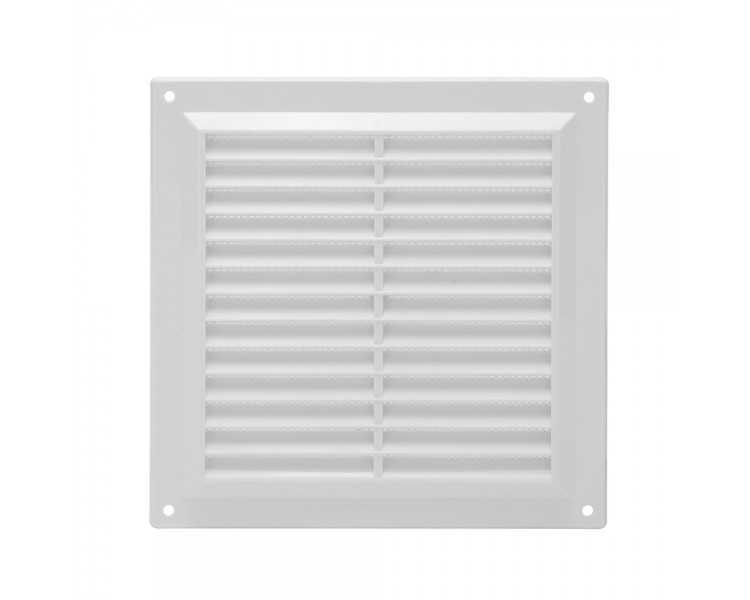Rejilla Plastico Sobreponer Con Malla Posterior 17x17 cm.