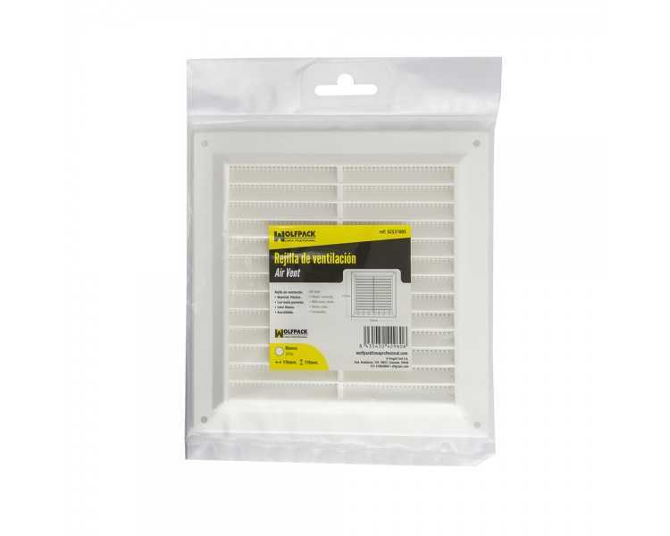 Rejilla Plastico Sobreponer Con Malla Posterior 17x17 cm.