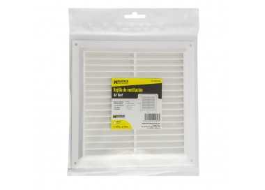 Rejilla Plastico Sobreponer Con Malla Posterior 20x20 cm.