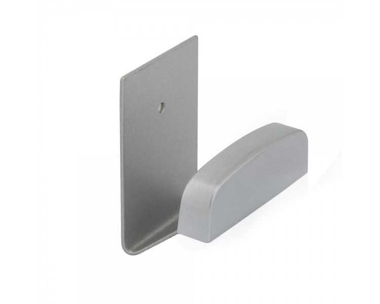 Colgador Percha Adhesivo Acero Inoxidable Color Gris