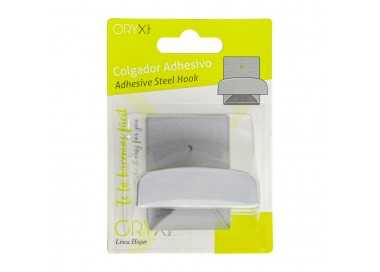 Colgador Percha Adhesivo Acero Inoxidable Color Gris
