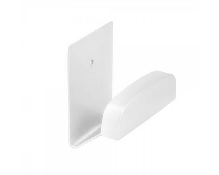 Colgador Percha Adhesivo Acero Inoxidable Color Blanco